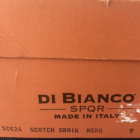 Di Bianco (SPQR) black "pebble grain" finish loafers size 9 - Picture 6 of 8